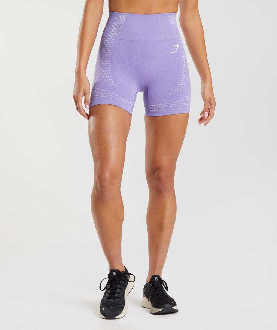 Pantalones Cortos Gymshark Vital Seamless 2.0 Mujer Moradas | CO 2654BEX